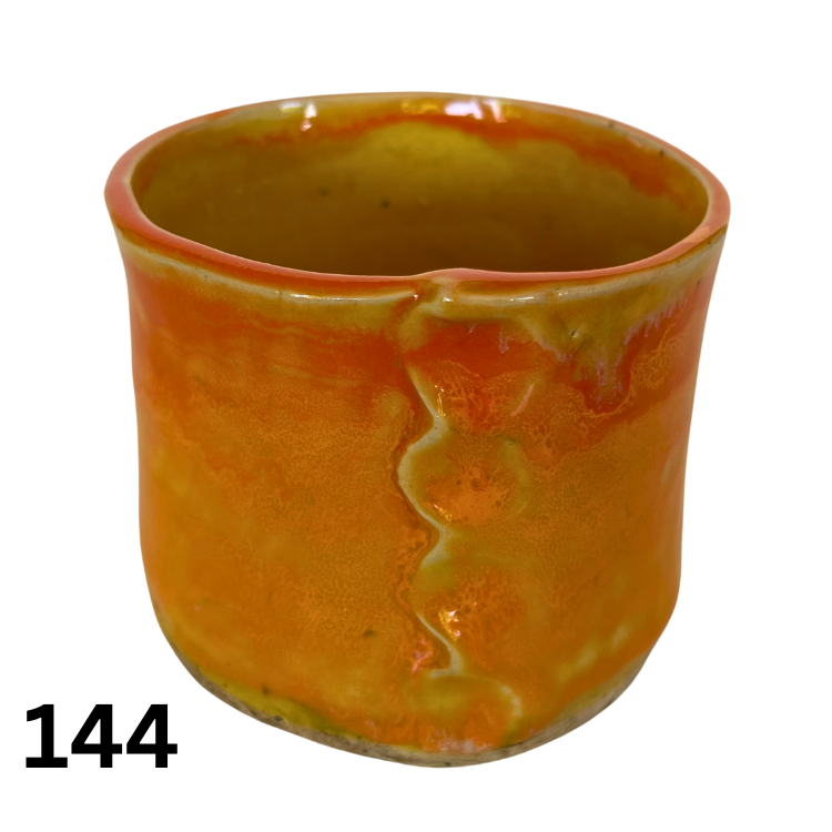 #144 Handmade Glazed Ceramic Candle