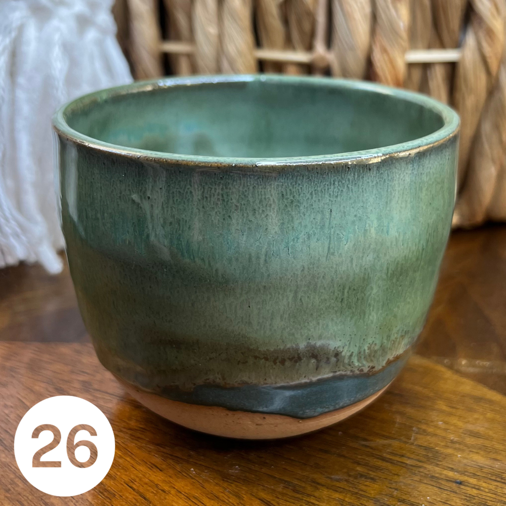 SOLD #26 Handmade Glazed Ceramic Candle