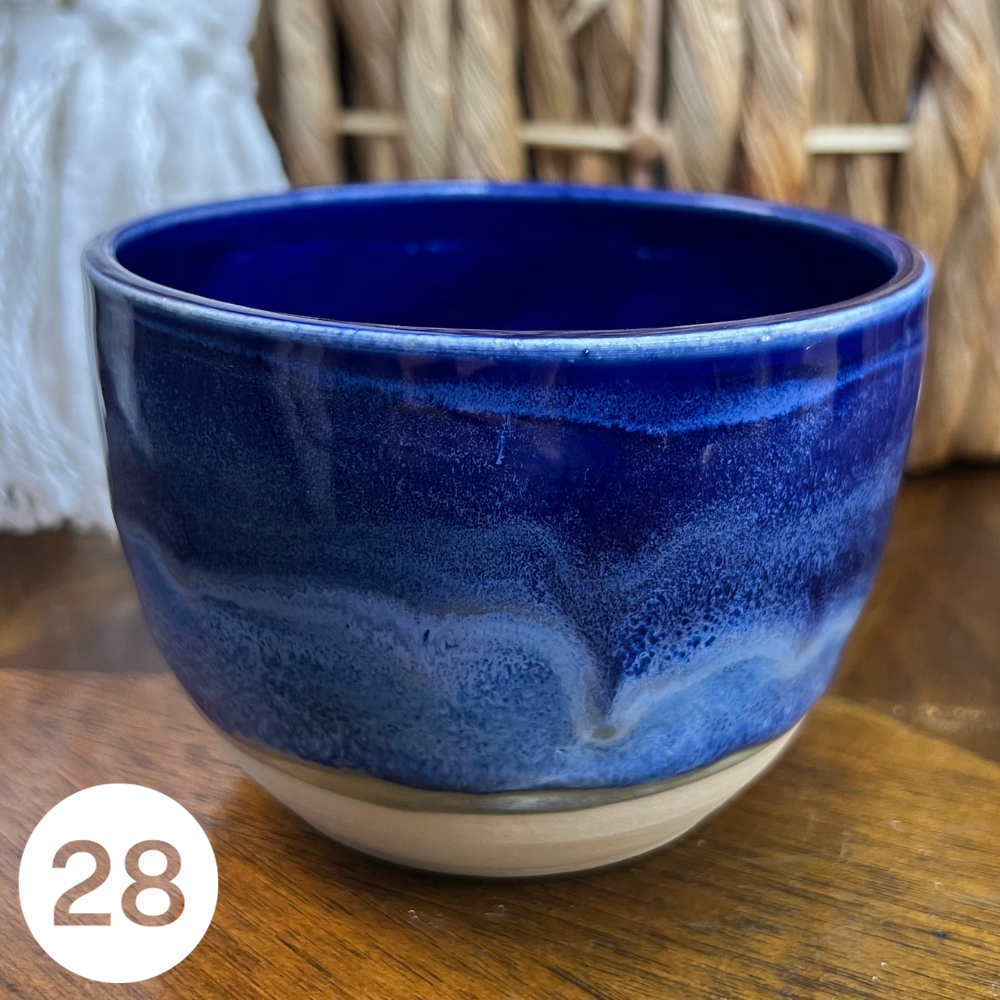 SOLD #28 Handmade Glazed Ceramic Candle