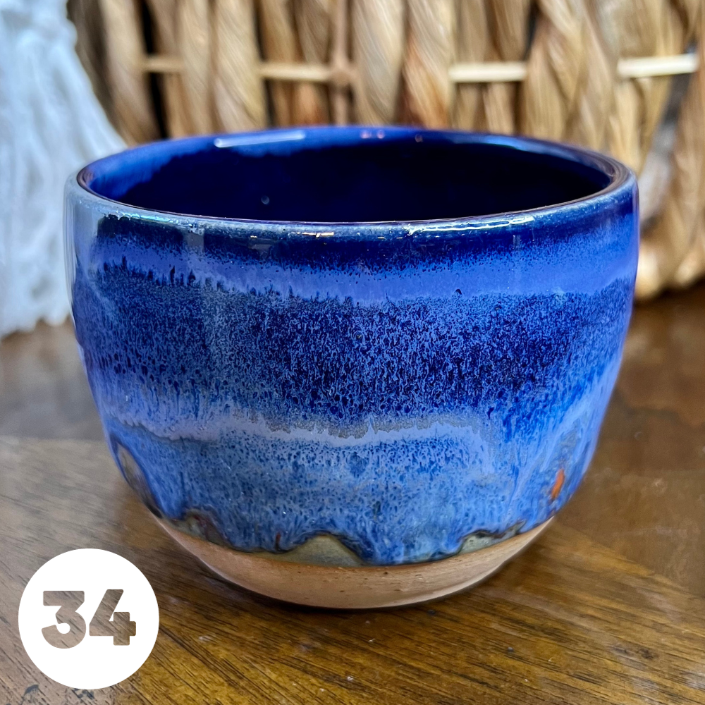 #34 Handmade Glazed Ceramic Candle