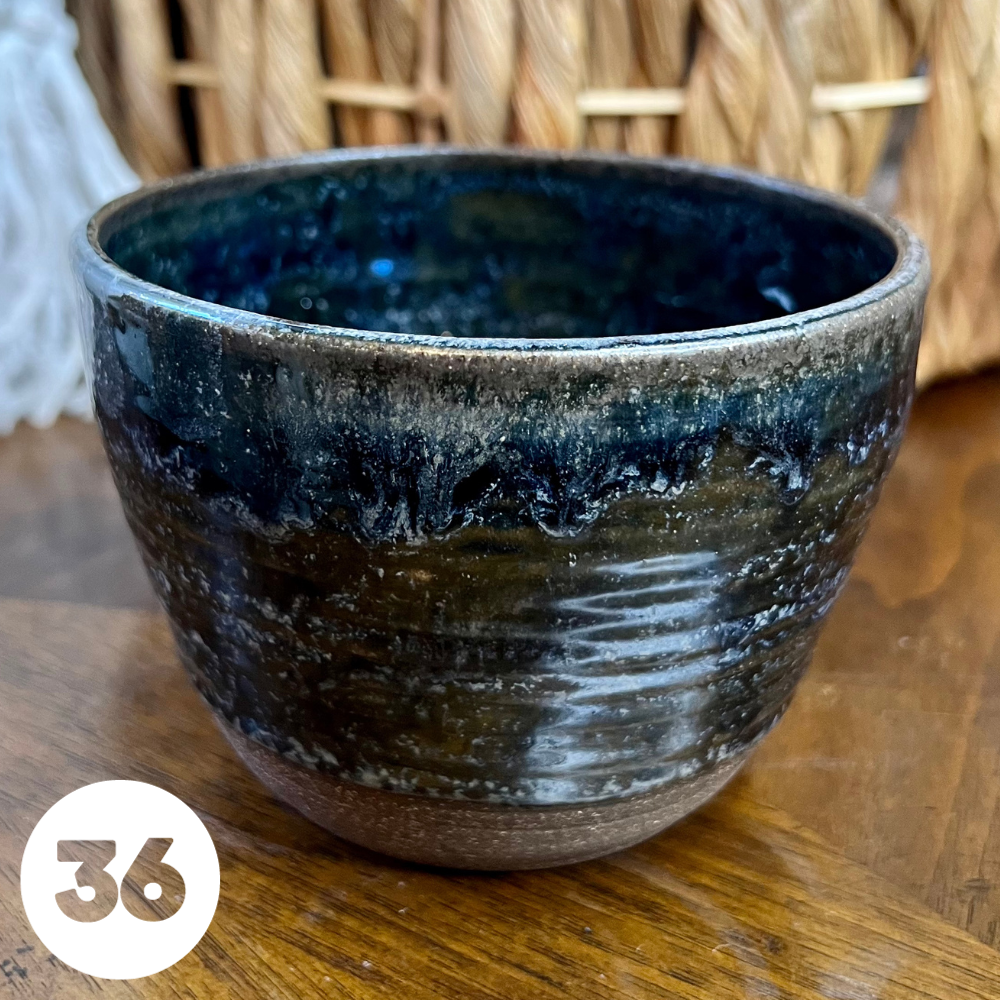 #36 Handmade Glazed Ceramic Candle
