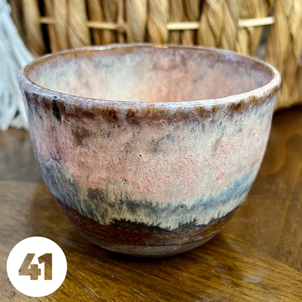 #41 Handmade Glazed Ceramic Candle