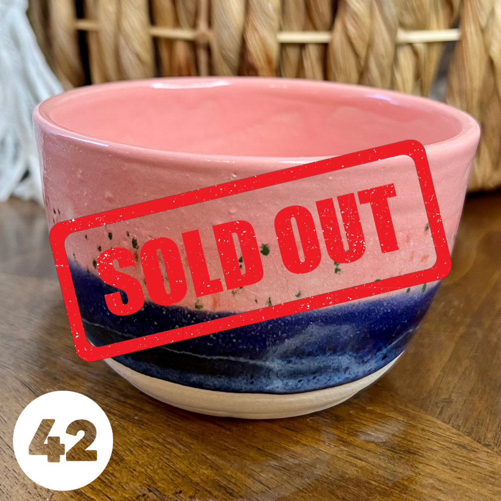 SOLD #42 Handmade Glazed Ceramic Candle