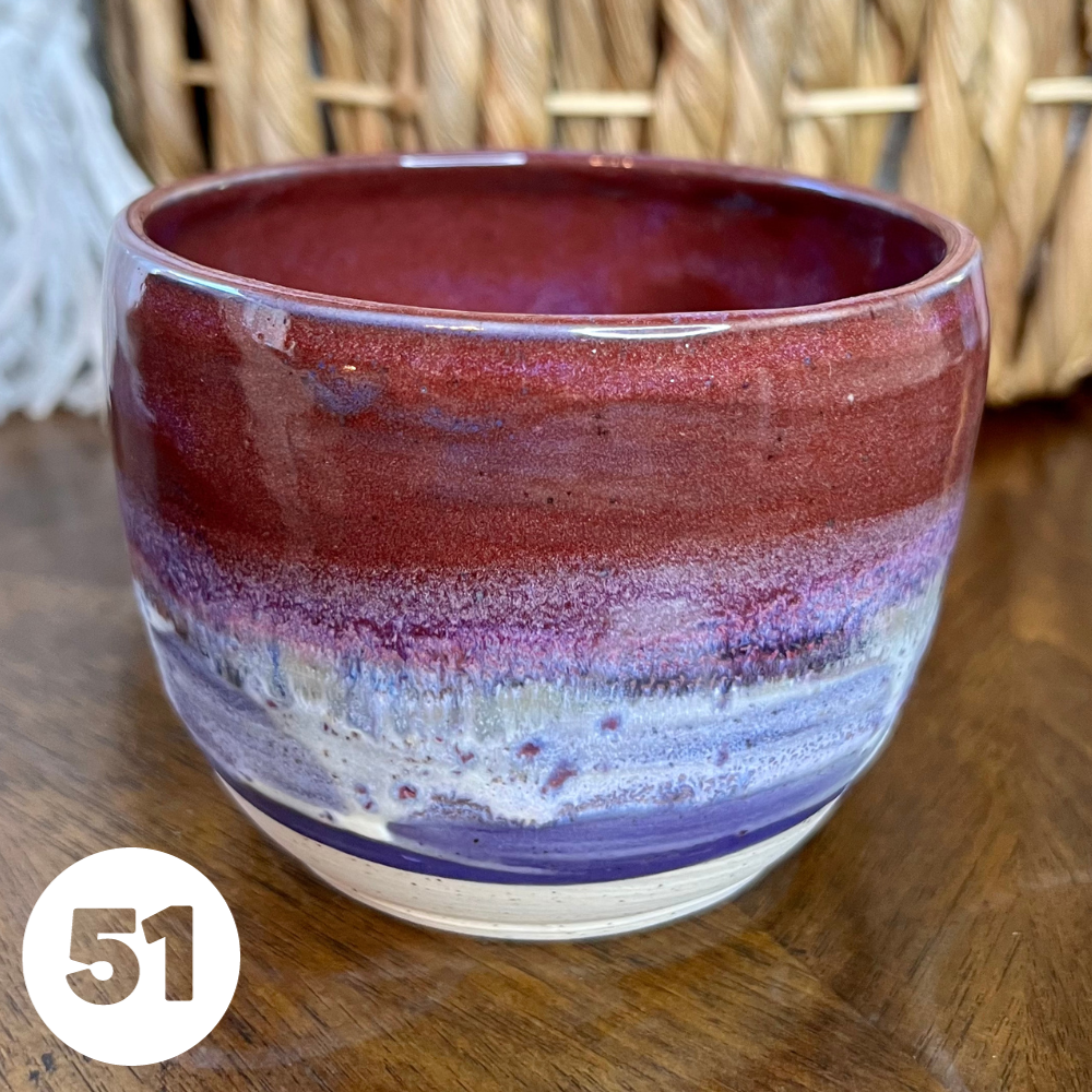 #51 Handmade Glazed Ceramic Candle