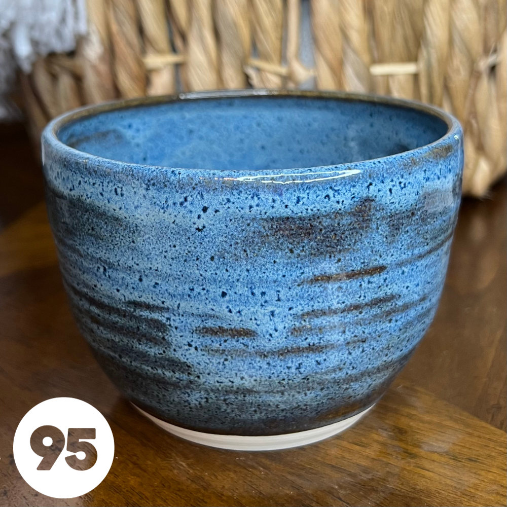 #95 Handmade Glazed Ceramic Candle
