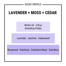 Load image into Gallery viewer, LAVENDER + MOSS + CEDAR
