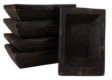 Load image into Gallery viewer, 6 WICK RECTANGLE DOUGH BOWL (BLACK)
